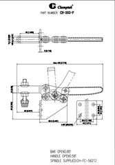 Cam kẹp ngang CH202F