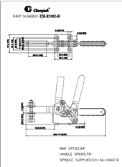 Cam kẹp ngang CH21502-B