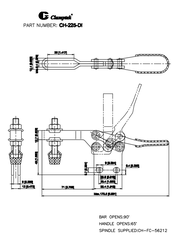 Cam kẹp ngang CH225DI