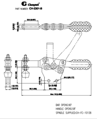 Cam kẹp ngang CH2301