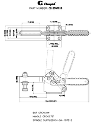 Cam kẹp ngang CH23502-B