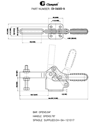 Cam kẹp ngang CH24502-B