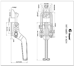 Cam kẹp chốt CH40341