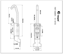 Cam kẹp chốt CH40702