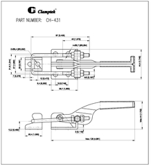 Cam kẹp chốt CH431