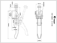 Cam kẹp chốt CH43160
