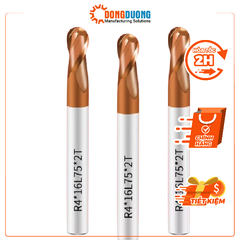 Dao phay cầu 55Hrc phủ titan
