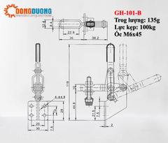 Cam kẹp inox GH102B-SS