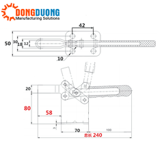 Cam kẹp GH200WH