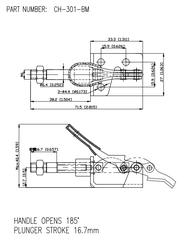 Kẹp đẩy ngang CH301BM