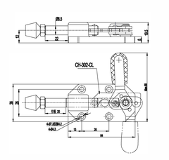 Kẹp đẩy ngang CH302CL