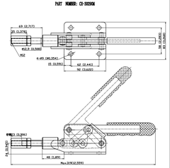 Kẹp đẩy ngang CH30290M