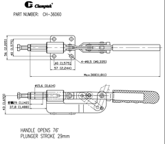 Kẹp đẩy ngang CH36060
