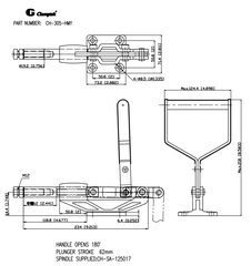 Kẹp đẩy ngang CH305HMY