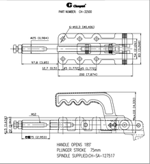 Kẹp đẩy ngang CH32500