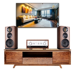 Loa Wharfedale Evo 4.2 + Amply Leak Stereo 130 Walnut