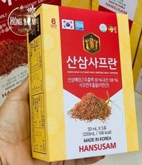 Nước Hồng Sâm Chiết Xuất Sâm Núi Saffron Hansusam 30 Gói x 50ml