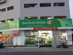 Logo Bảng hiệu Satra Food