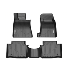Thảm lót sàn xe ô tô  Cadillac CT6 2015- đến nay nhãn hiệu Macsim 3W - chất liệu nhựa TPE đúc khuôn cao cấp - màu đen