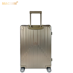 Vali hợp kim nhôm nguyên khối MS1104 nhãn hiệu Macsim cao cấp màu ti-gold cỡ 26 inches