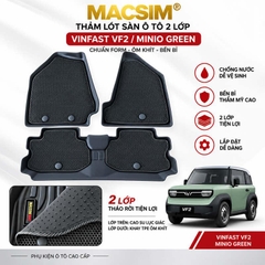 Thảm lót sàn xe ô tô Vinfast Minio Green (Mã 01 LG)