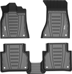 Thảm lót sàn xe ô tô  New Audi Q5 2018- đến nay Nhãn hiệu Macsim 3W chất liệu nhựa TPE đúc khuôn cao cấp - màu đen