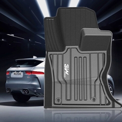 Thảm lót sàn xe ô tô JAGUAR XE 2014- đến nay Nhãn hiệu Macsim 3W chất liệu nhựa TPE đúc khuôn cao cấp - màu đen