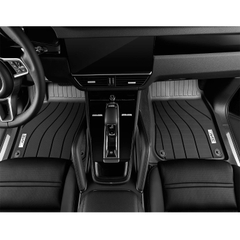 Thảm lót sàn xe ô tô  Porsche Panamera 2013- đến nay (bản ngắn) Nhãn hiệu Macsim 3W chất liệu nhựa TPE đúc khuôn cao cấp - màu đen