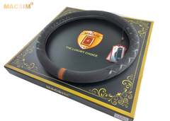 Bọc vô lăng cao cấp Macsim mã 8858 màu đen + nâu