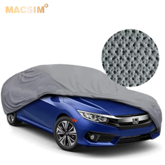 Bạt phủ ô tô chất liệu vải không dệt 3 lớp cao cấp MACSIM cho Kia Morning màu ghi