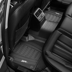 Thảm lót sàn xe ô tô Audi Q5 2019- đến nay Nhãn hiệu Macsim 3W (Loại 2) chất liệu nhựa TPE đúc khuôn cao cấp - màu đen