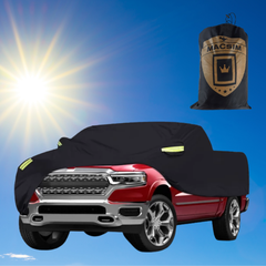 Bạt phủ ô tô bán tải  (chưa lắp nắp thùng) Hyundai Santa Cruz nhãn hiệu Macsim sử dụng trong nhà và ngoài trời chất liệu Polyester - màu đen
