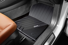 Thảm lót sàn xe ô tô  BMW X6 2013 - 2018 nhãn hiệu Macsim 3W - chất liệu nhựa TPE đúc khuôn cao cấp - màu đen
