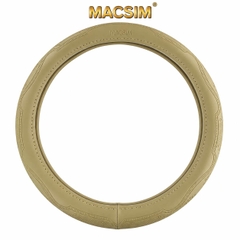 Bọc Vô Lăng Ô Tô MG ZS MACSIM – L611 – Da thật màu be. lõi silicon