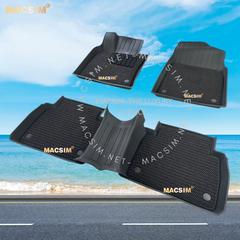 Thảm lót sàn 2 lớp xe ô tô Toyoyta Camry 2018+ Nhãn hiệu Macsim 3W chất liệu nhựa TPE đúc khuôn cao cấp - màu đen