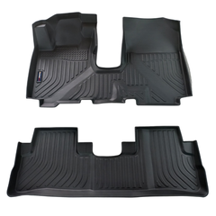 Thảm lót sàn xe ô tô sd Honda CRV 2007-2012 Nhãn hiệu Macsim chất liệu nhựa TPE cao cấp màu đen