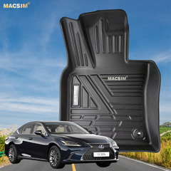 Thảm lót sàn xe ô tô (TC) Lexus ES 2017-2021 Nhãn hiệu Macsim chất liệu nhựa TPE cao cấp