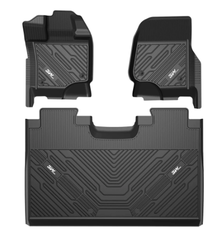 Thảm lót sàn xe ô tô  Ford F150 2012-đến nay Nhãn hiệu Macsim 3W chất liệu nhựa TPE đúc khuôn cao cấp - màu đen
