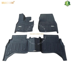 Thảm lót sàn xe ô tô LANDROVER RANGE ROVER 2023 new nhãn hiệu Macsim 3W - chất liệu nhựa TPE đúc khuôn cao cấp - màu đen