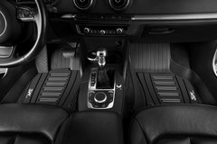Thảm lót sàn xe ô tô  Audi A3 2013- 2020 Nhãn hiệu Macsim 3W chất liệu nhựa TPE đúc khuôn cao cấp - màu đen