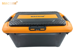 Hộp đựng đồ trên ô tô 60 lít kích thước màu đen cam 59,5cm x ,5cm  x 35cm - hộp đựng đồ trong cốp ô tô nhãn hiệu Macsim chất liệu PP cao cấp