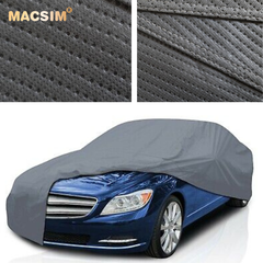 Bạt phủ ô tô chất liệu vải không dệt cao cấp thương hiệu MACSIM dành cho hãng xe Vinfast Lux A màu ghi - bạt phủ trong nhà và ngoài trời