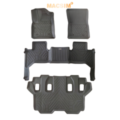 Thảm 1  lót sàn ô tô xe Lexus LX600- 2022+ (sd) nhãn hiệu Macsim - chất liệu tpe cao cấp màu đen