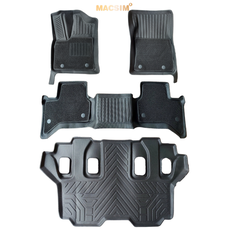 Thảm lót sàn ô tô (2 lớp)cao cấp dành cho xe Land cruiser LC300 2022+/ Lexus LX600 (sd2) nhãn hiệu Macsim chất liệu TPE màu đen