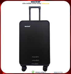 Vali hợp kim nhôm cao cấp Macsim MSLV1701 cỡ 20 inches màu đen hàng loại 1