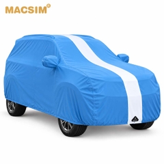 Bạt Phủ Xe ô tô SUV L – Thun Co Giãn Xanh Sọc Trắng, Ôm Form Xe