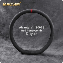 Bọc vô lăng da Alcantara mã ALC84 Macsim- Khâu tay thủ công- lõi Silicon-Bám tay, Cao cấp