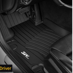 Thảm lót sàn xe ô tô  Mercedes CLS 2018- Nhãn hiệu Macsim 3W chất liệu nhựa TPE đúc khuôn cao cấp - màu đen
