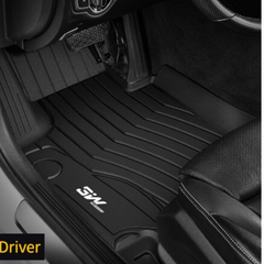 Thảm lót sàn xe ô tô  Mercedes CLA 2019- Nhãn hiệu Macsim 3W chất liệu nhựa TPE đúc khuôn cao cấp - màu đen