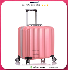 Vali cao cấp Macsim Aksen hàng loại 1 MSAK8216 cỡ 17 inch màu hồng